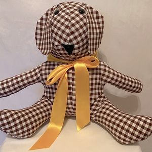 Handmade Gingham Bear